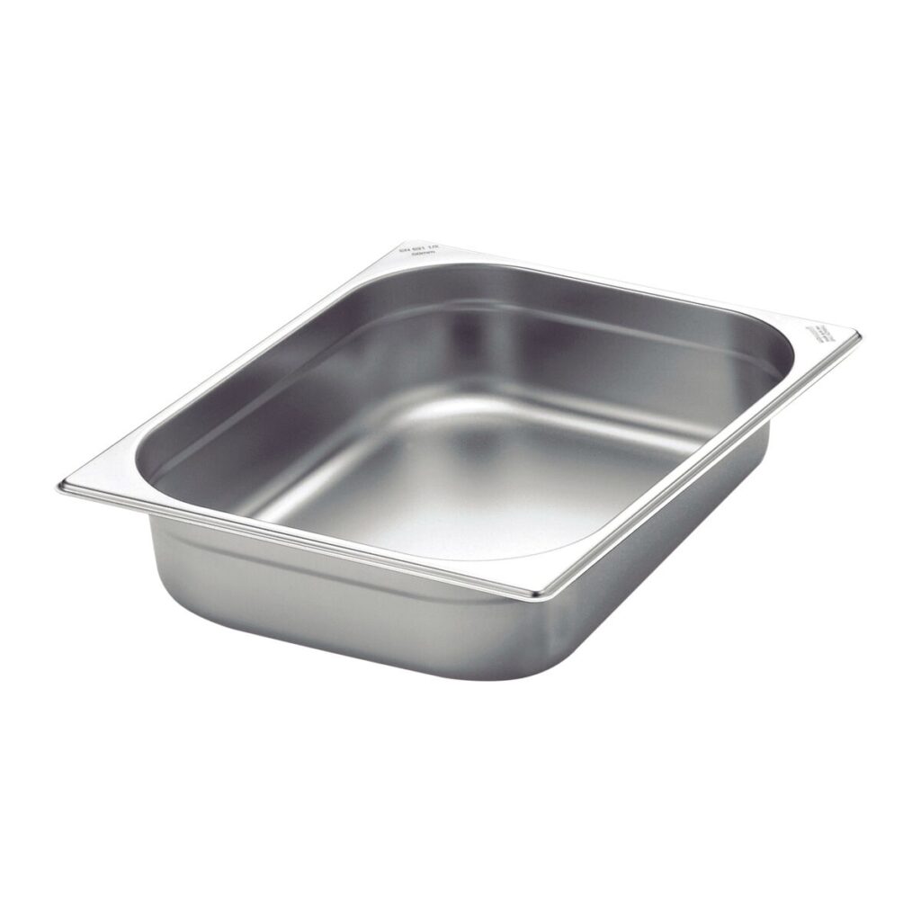 Cuba GN 1/2 em Aço Inox sem Alças Profundidade 65 mm Aço 304 Tramontina